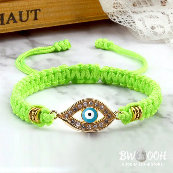 Buddha Stones Evil Eye Keep Away Evil Spirits String Bracelet - BWOOOH - Bracelet