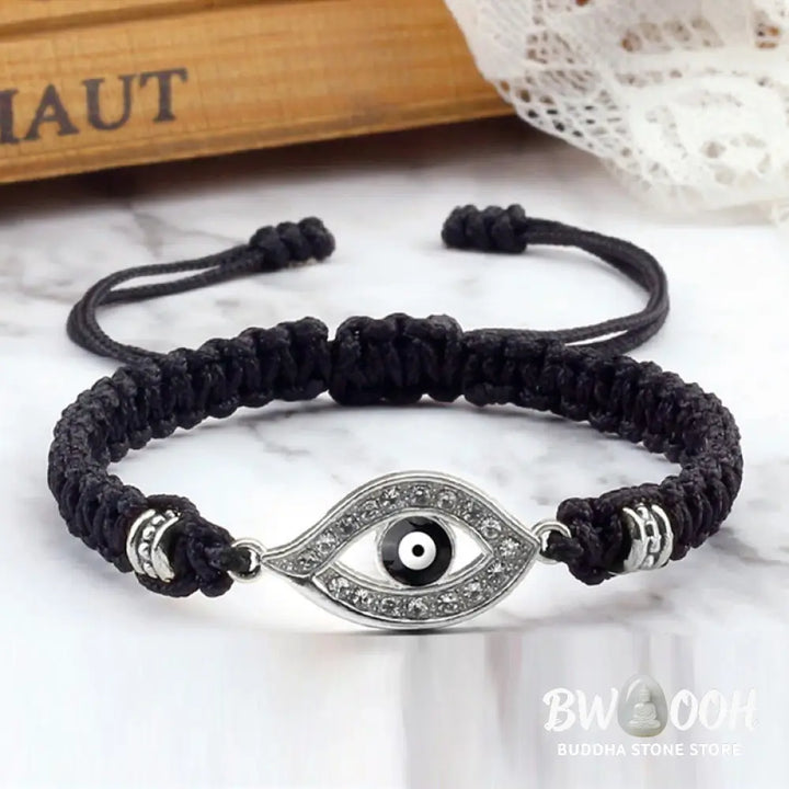 Buddha Stones Evil Eye Keep Away Evil Spirits String Bracelet - BWOOOH - Bracelet