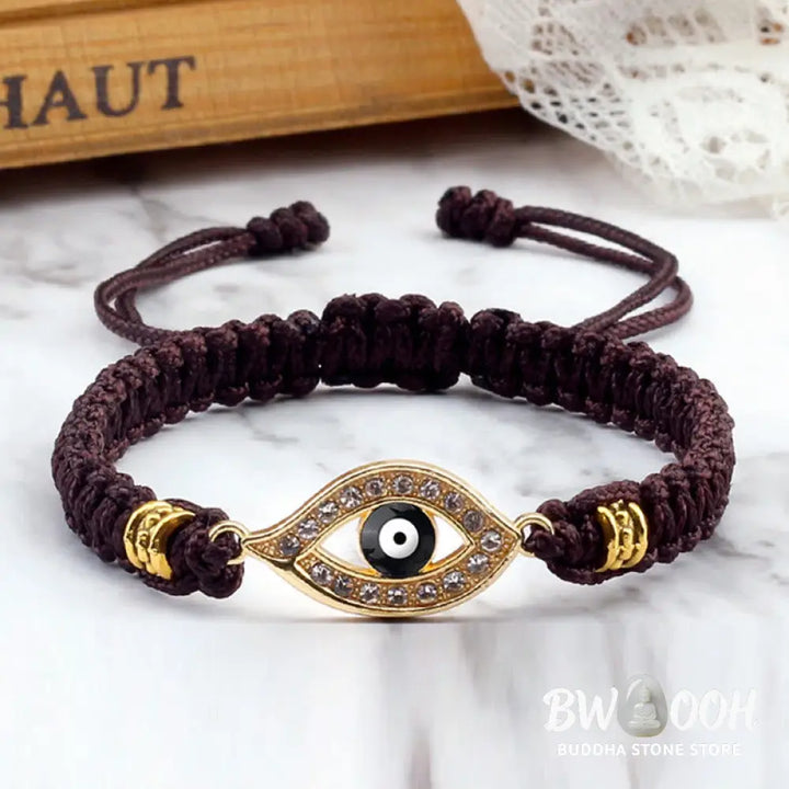 Buddha Stones Evil Eye Keep Away Evil Spirits String Bracelet - BWOOOH - Bracelet