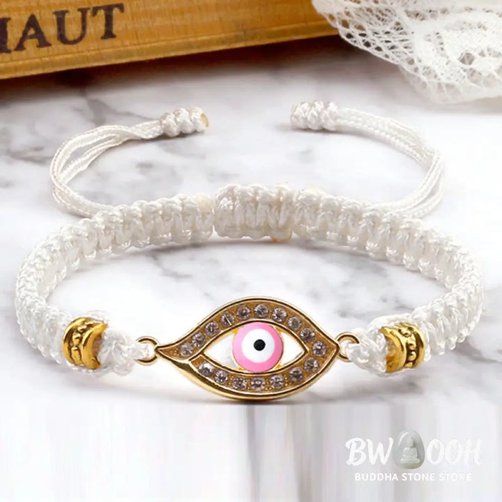 Buddha Stones Evil Eye Keep Away Evil Spirits String Bracelet - BWOOOH - Bracelet