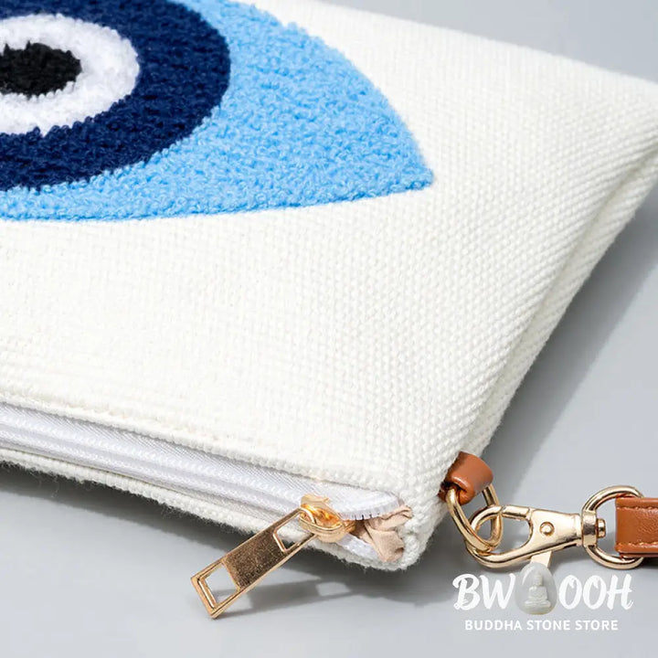 Buddha Stones Evil Eye Leaf Hamsa Canvas Crossbody Bag Shoulder Bag Handbag - Crossbody Bag
