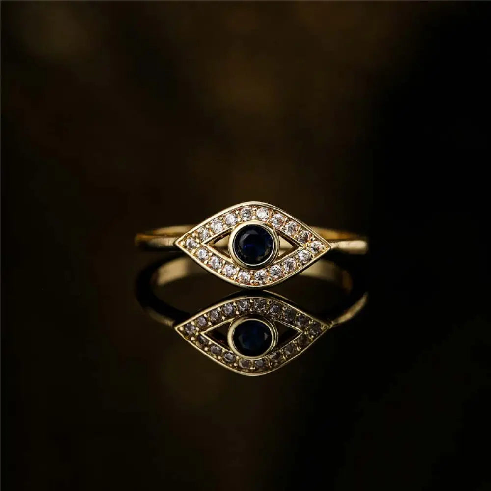 BWOOOH Evil Eye Protection Blessing Copper Ring — Copper spiritual jewelry for spiritual healing and mindful living