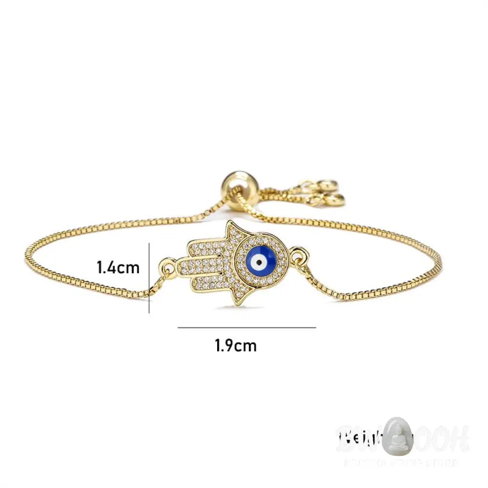 Buddha Stones Evil Eye Protection Courage Bracelet - BWOOOH - Copper - Bracelet