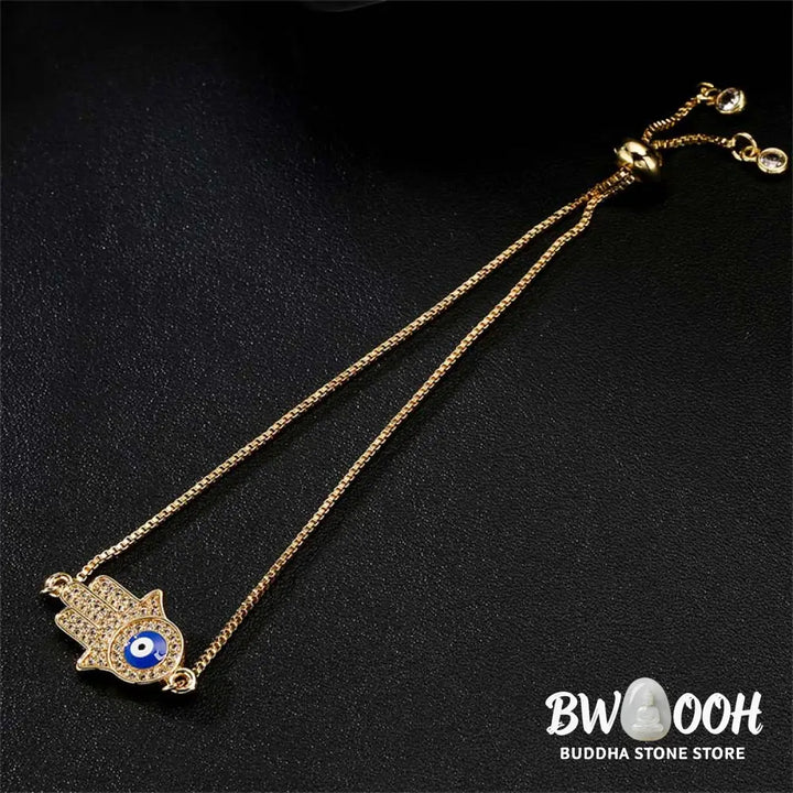 Buddha Stones Evil Eye Protection Courage Bracelet - BWOOOH - Copper - Bracelet