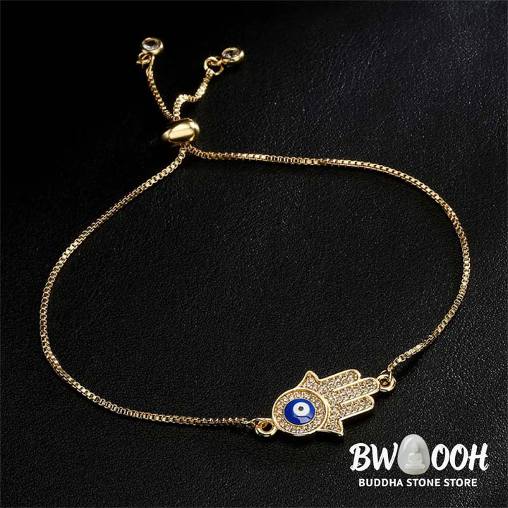 Buddha Stones Evil Eye Protection Courage Bracelet - BWOOOH - Copper - Bracelet