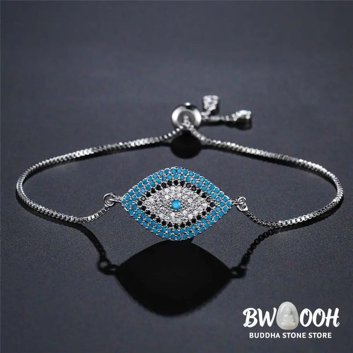 Buddha Stones Evil Eye Protection Healing Bracelet - BWOOOH - Bracelet