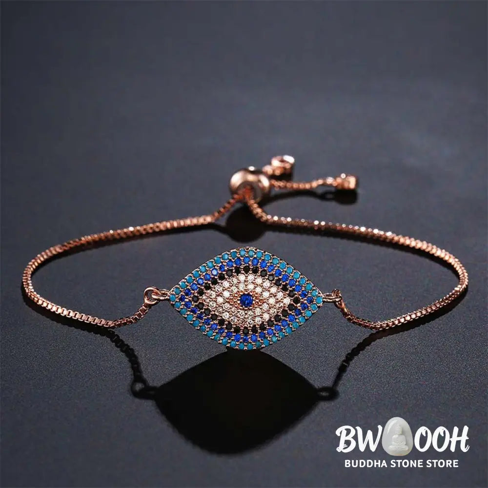 Buddha Stones Evil Eye Protection Healing Bracelet - BWOOOH - Bracelet
