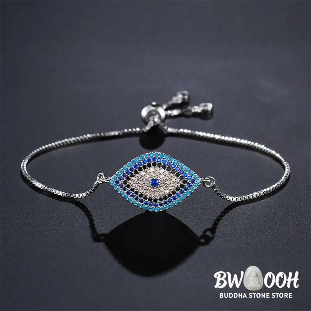 Buddha Stones Evil Eye Protection Healing Bracelet - BWOOOH - Bracelet