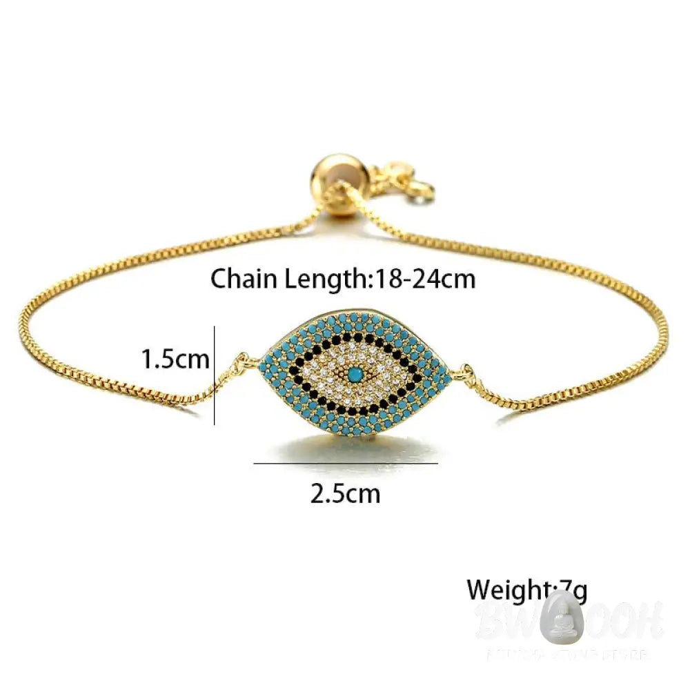 Buddha Stones Evil Eye Protection Healing Bracelet - BWOOOH - Bracelet