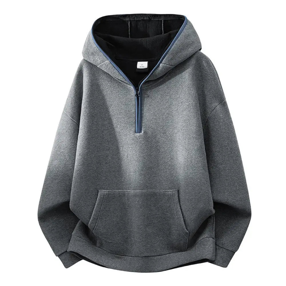 BWOOOH Fall Winter Zipper Design Fleece Lined Long Sleeve