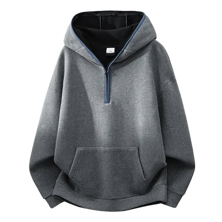 BWOOOH Fall Winter Zipper Design Fleece Lined Long Sleeve