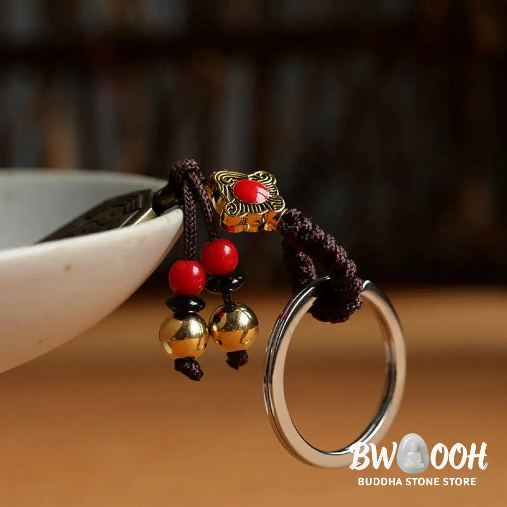Buddha Stones Feng Shui Bagua Yin Yang Balance Peace Keychain - Bagua - Key Chain