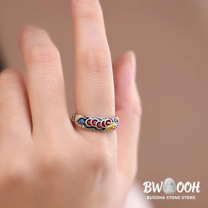 Buddha Stones Feng Shui Five Emperor Coins Wealth Ring - BWOOOH - Five Emperor Coins(Protection♥Wealth) - Ring