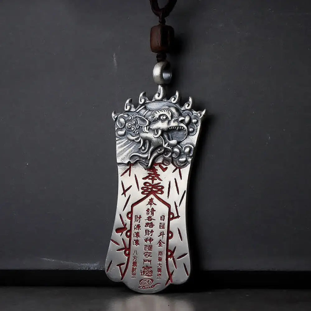 BWOOOH FengShui Bagua PiXiu cinnabar balance necklace pendant
