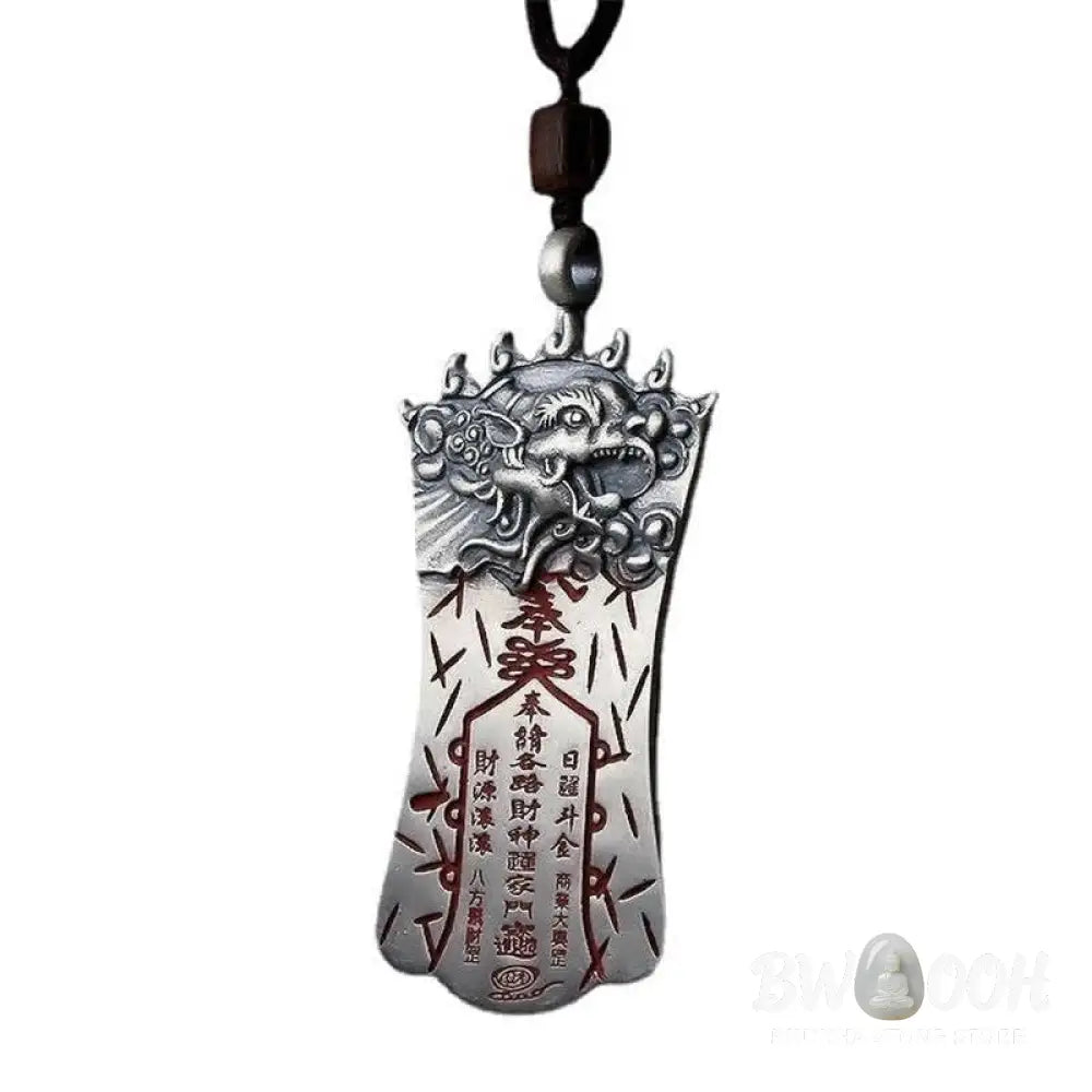 Buddha Stones FengShui Bagua PiXiu Cinnabar Balance Necklace Pendant - BWOOOH - Necklaces &amp; Pendants