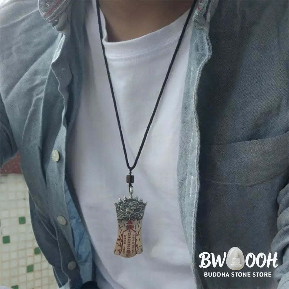 Buddha Stones FengShui Bagua PiXiu Cinnabar Balance Necklace Pendant - BWOOOH - Necklaces &amp; Pendants