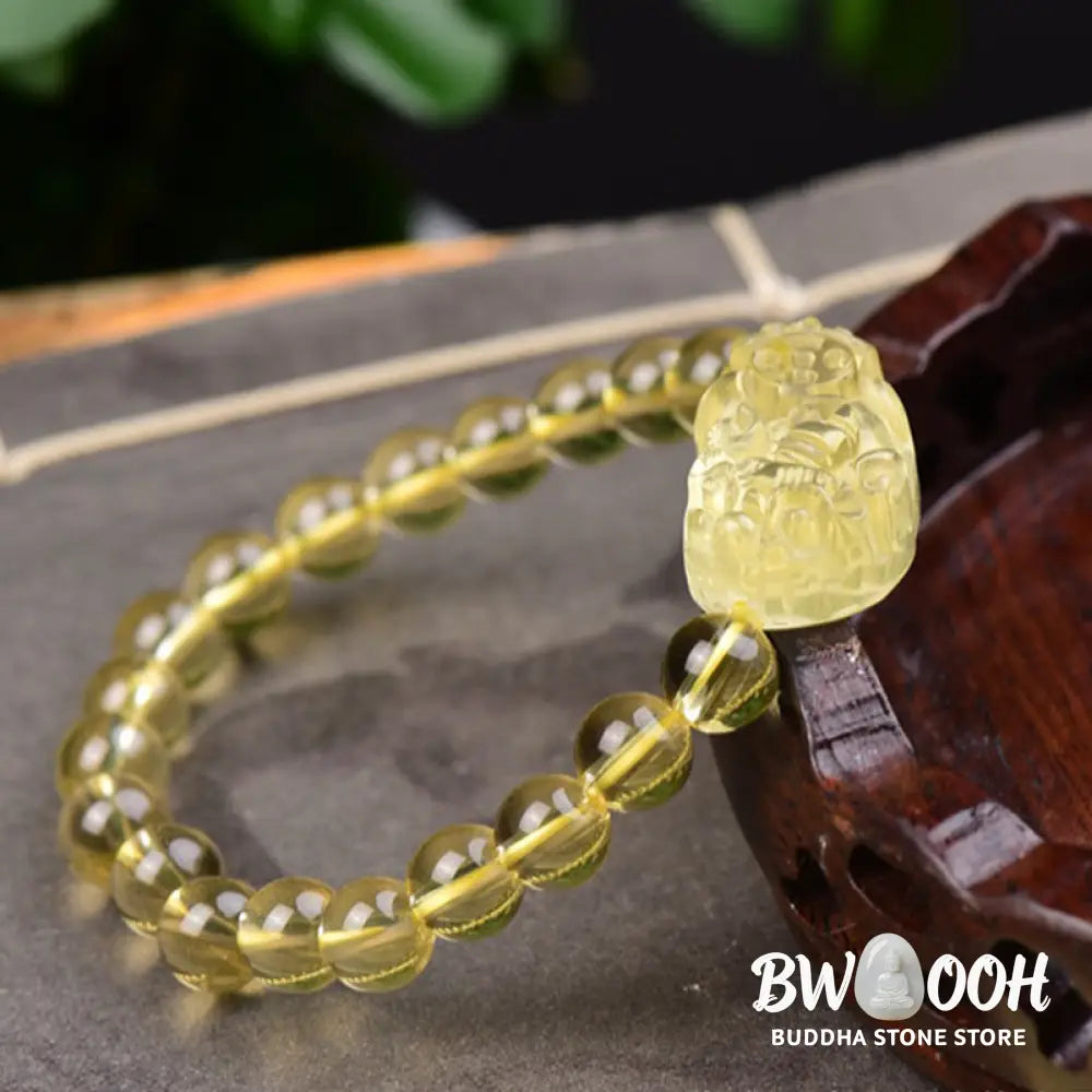 Buddha Stones FengShui Citrine PiXiu Wealth Bracelet - BWOOOH - Bracelet