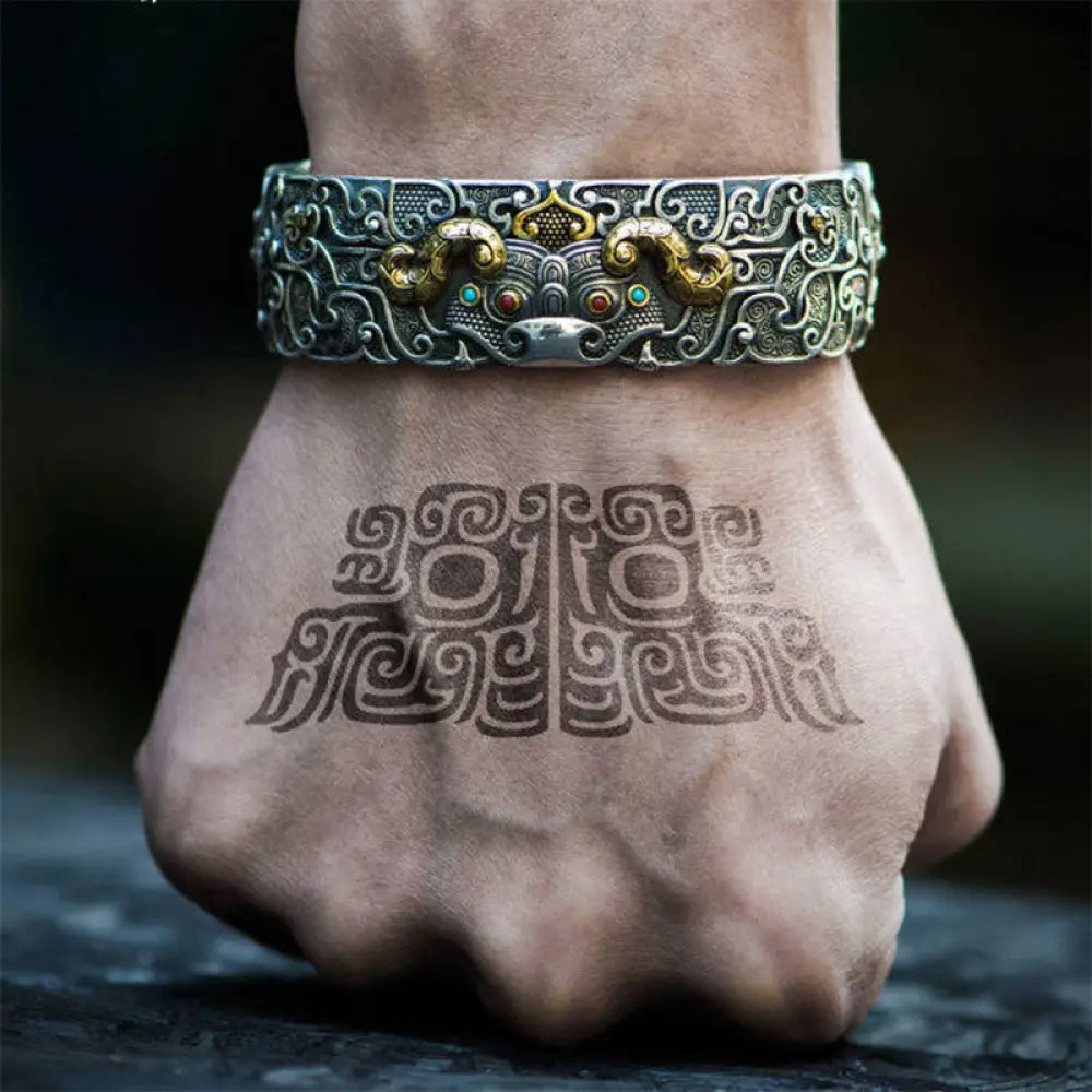 Buddha Stones FengShui Engraving PiXiu Blessing Bracelet Bangle - BWOOOH - PiXiu - Bracelet