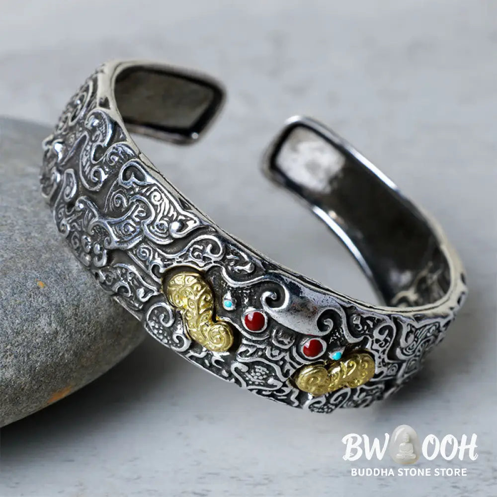 Buddha Stones FengShui Engraving PiXiu Blessing Bracelet Bangle - BWOOOH - PiXiu - Bracelet
