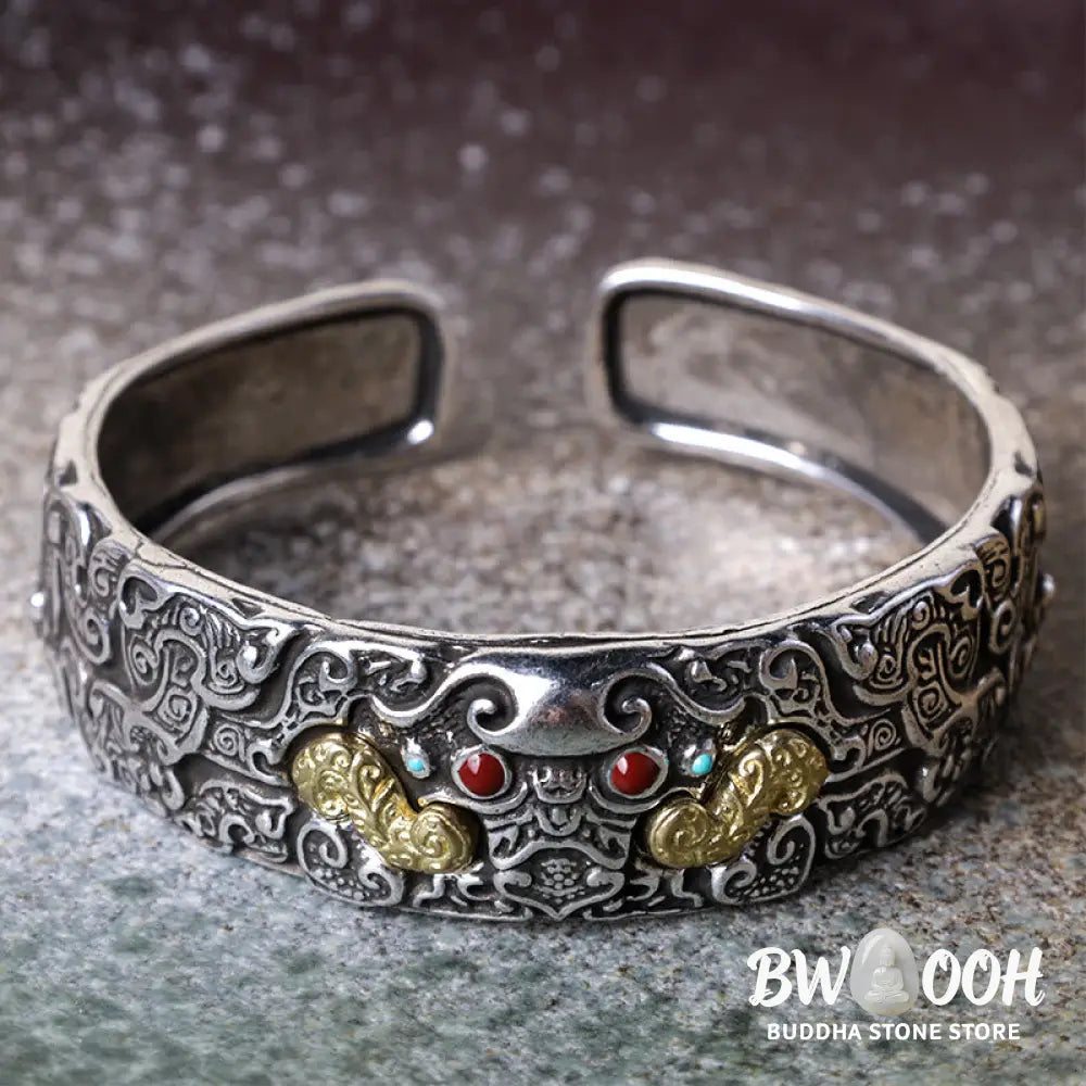 Buddha Stones FengShui Engraving PiXiu Blessing Bracelet Bangle - BWOOOH - PiXiu - Bracelet