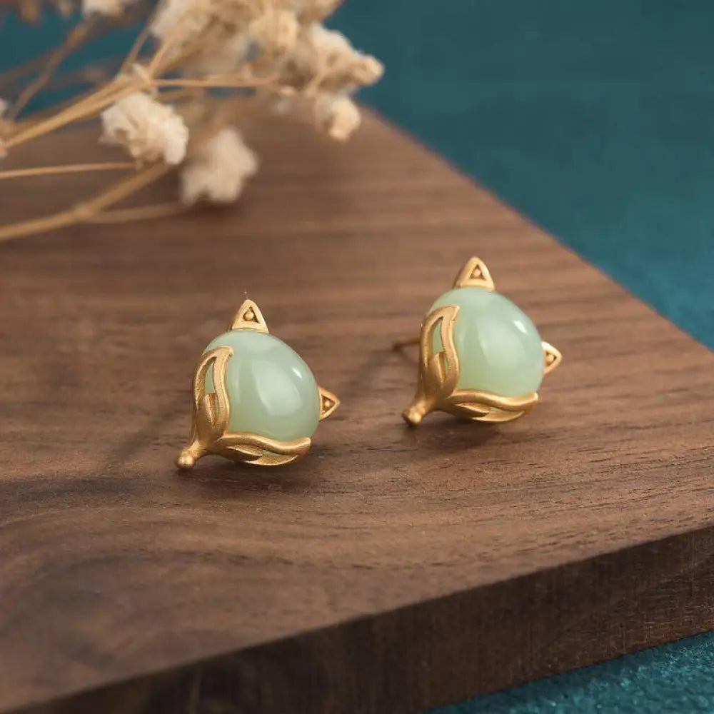 BWOOOH FengShui Jade Luck Earrings — Jade jade bracelet for spiritual healing and mindful living
