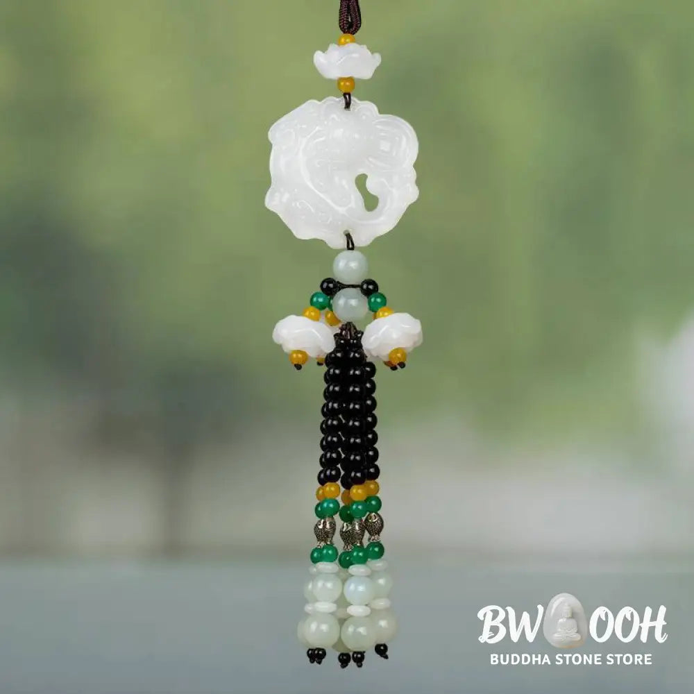 Buddha Stones FengShui Jade PiXiu Blessing Car Pendant Decoration - Car Hanging Decoration