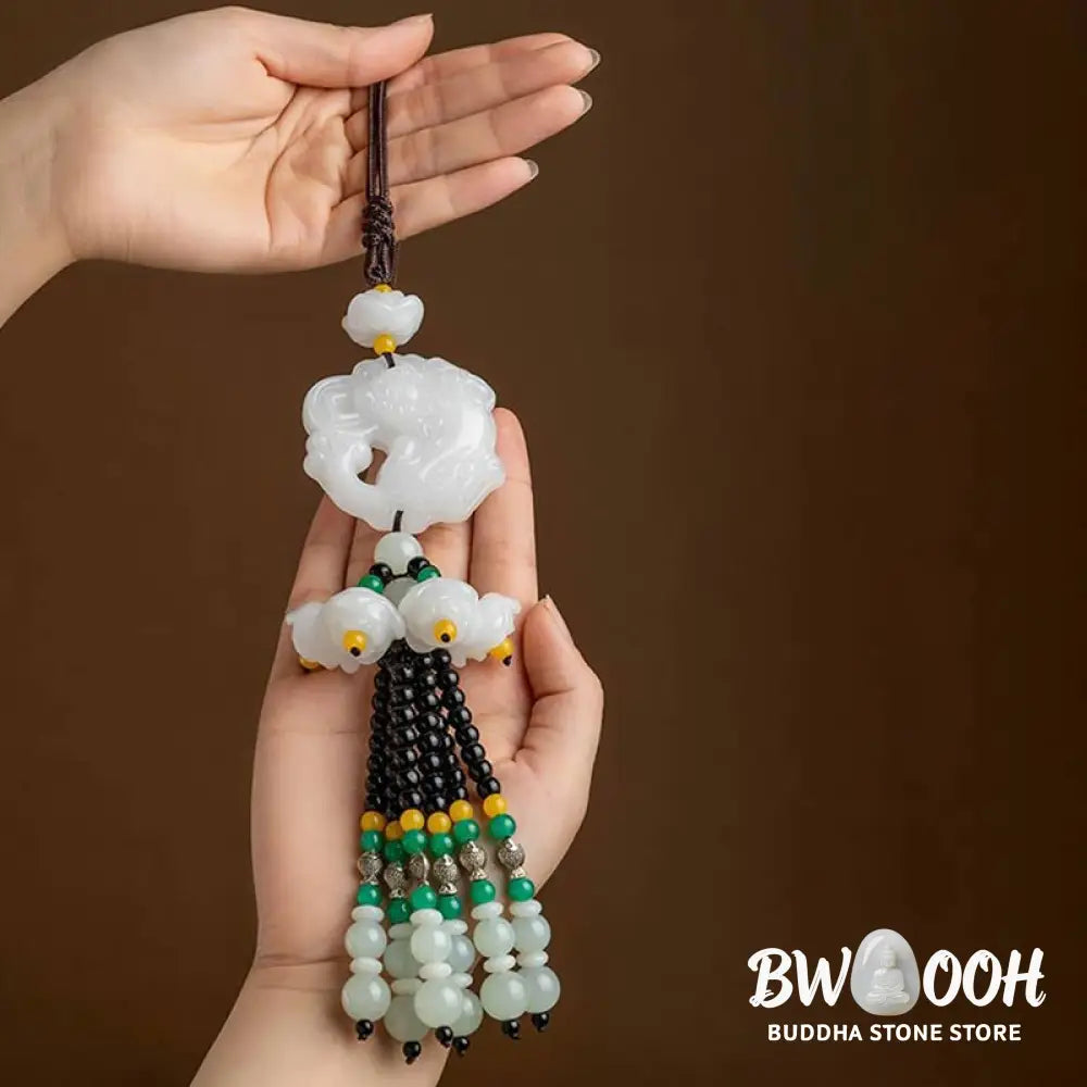 Buddha Stones FengShui Jade PiXiu Blessing Car Pendant Decoration - Car Hanging Decoration