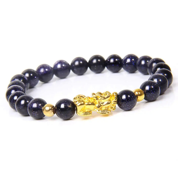Buddha Stones FengShui Lucky Pixiu Obsidian Wealth Bracelet - BWOOOH - 2 - Bracelet