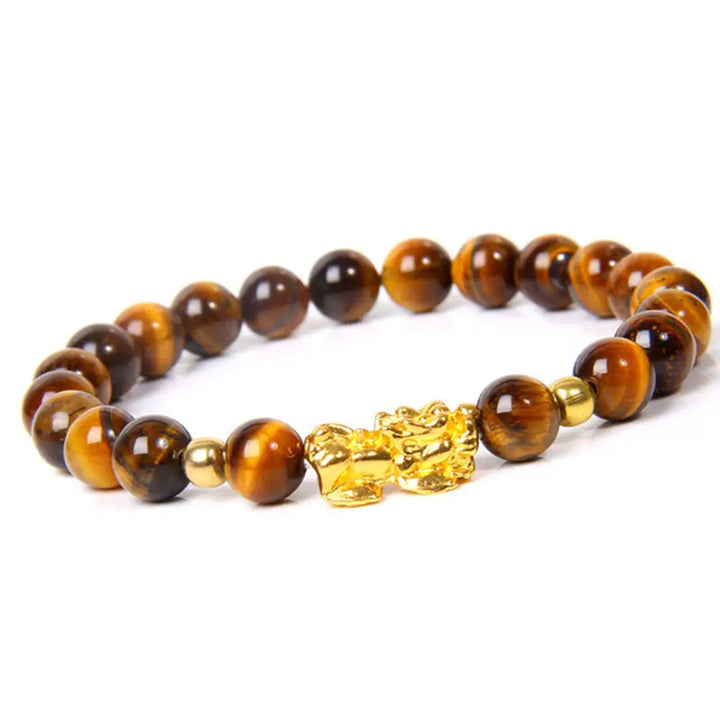 Buddha Stones FengShui Lucky Pixiu Obsidian Wealth Bracelet - BWOOOH - 4 - Bracelet
