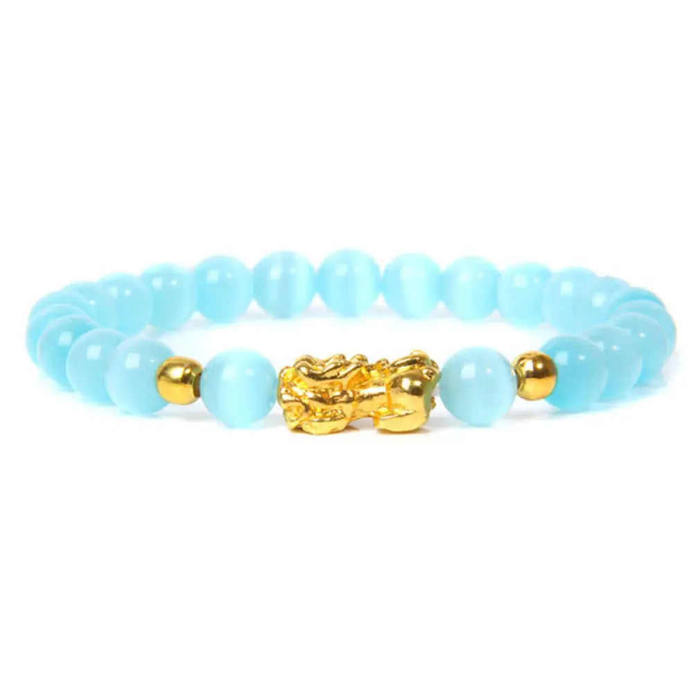 Buddha Stones FengShui Lucky Pixiu Obsidian Wealth Bracelet - BWOOOH - 5 - Bracelet
