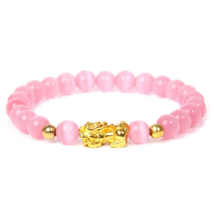 Buddha Stones FengShui Lucky Pixiu Obsidian Wealth Bracelet - BWOOOH - 6 - Bracelet