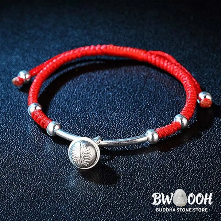 Buddha Stones FengShui Lucky Red String Bell Bracelet - BWOOOH - Bracelet