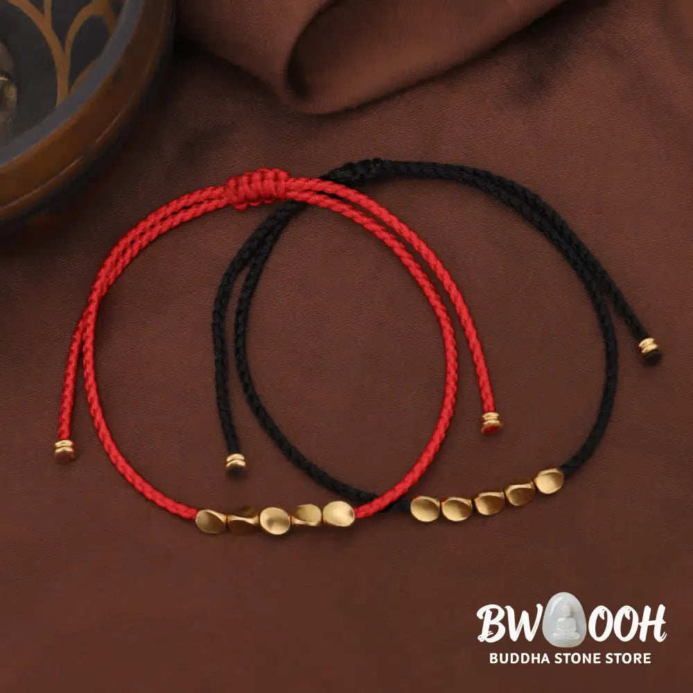 Buddha Stones FengShui Lucky Red String Bracelet - BWOOOH - Cooper(Bracelet Size 16-28cm) - Bracelet