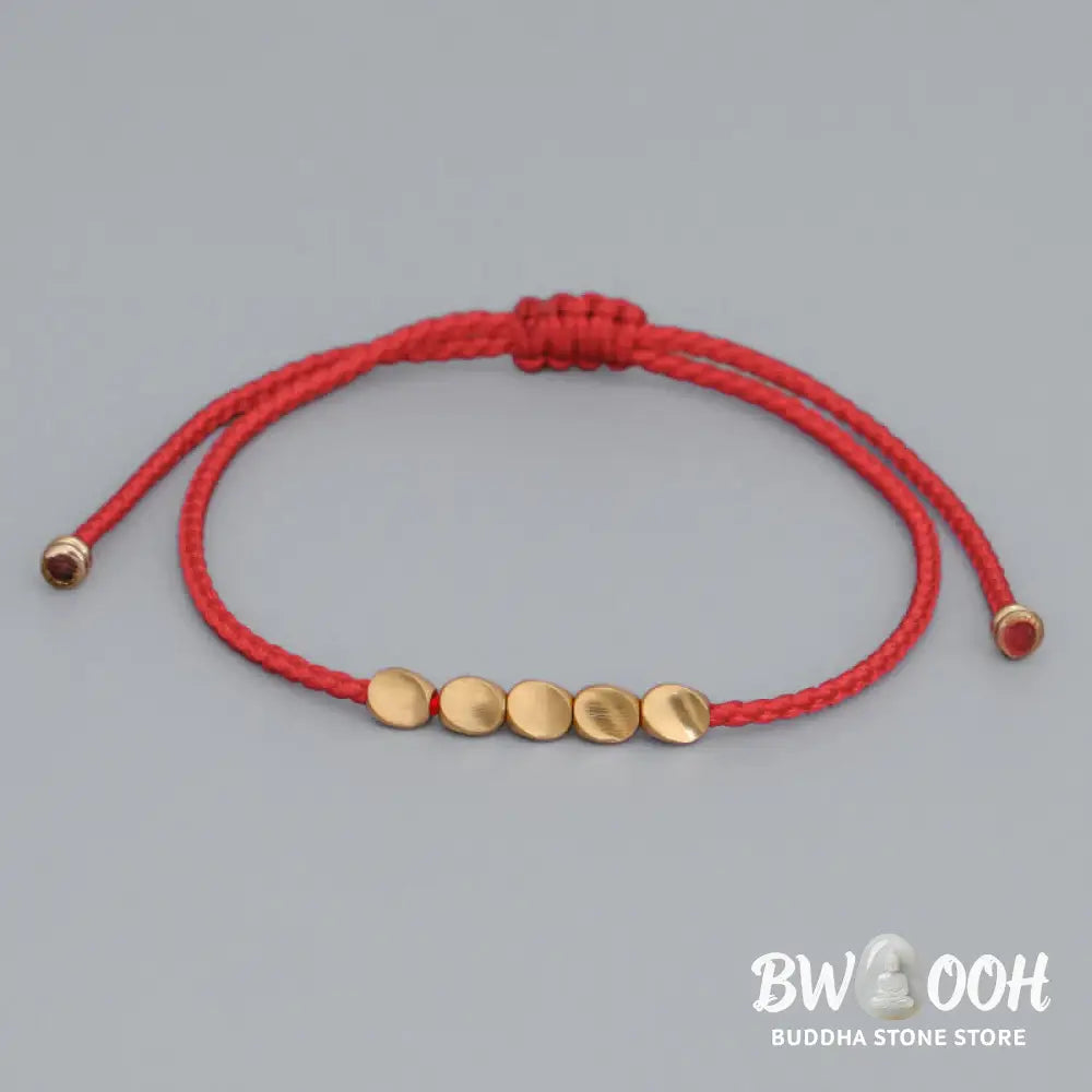 Buddha Stones FengShui Lucky Red String Bracelet - BWOOOH - Cooper(Bracelet Size 16-28cm) - Bracelet