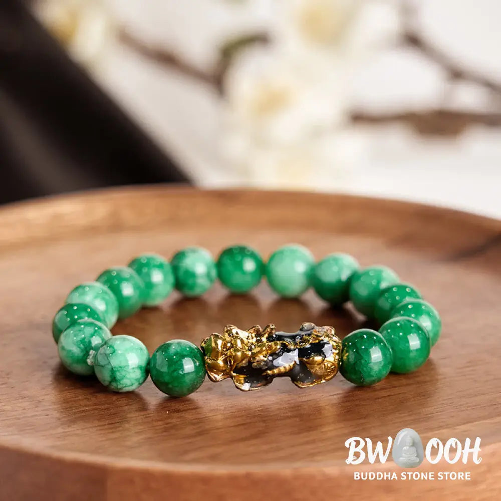 Buddha Stones FengShui PiXiu Jade Protection Bracelet - Bracelet