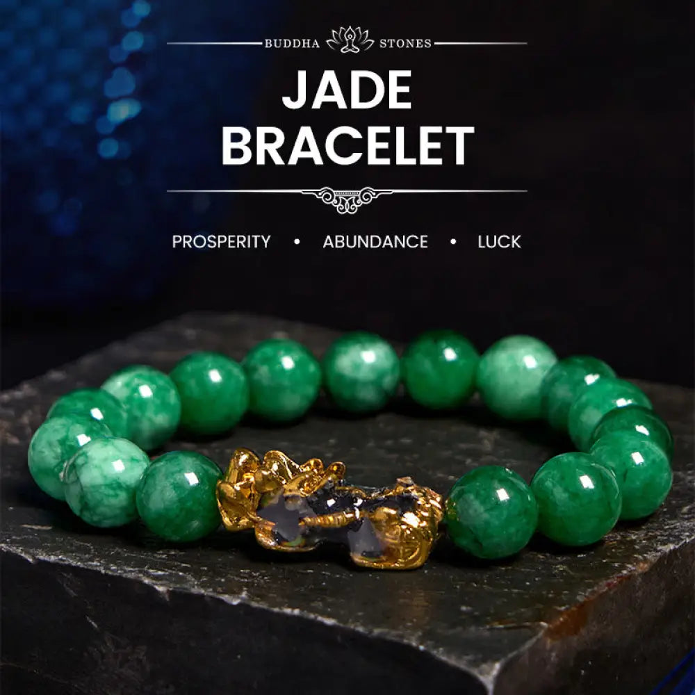 BWOOOH FengShui PiXiu Jade Protection Bracelet - BWOOOH - 10mm*18 - Bracelet