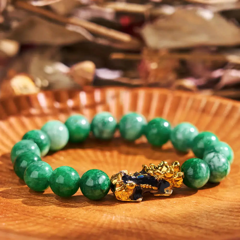 BWOOOH FengShui PiXiu Jade Protection Bracelet - BWOOOH - 10mm*18 - Bracelet