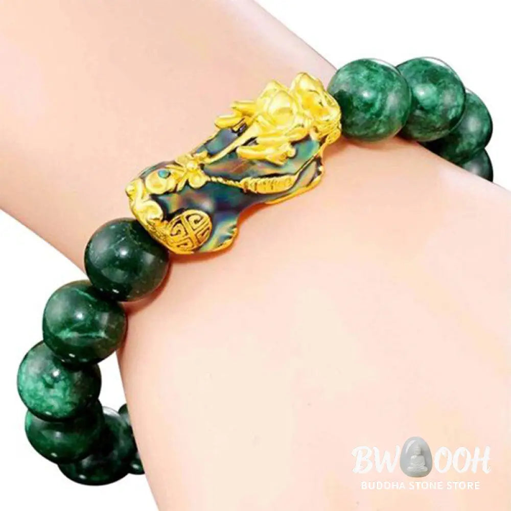 Buddha Stones FengShui PiXiu Jade Protection Bracelet - BWOOOH - Bracelet