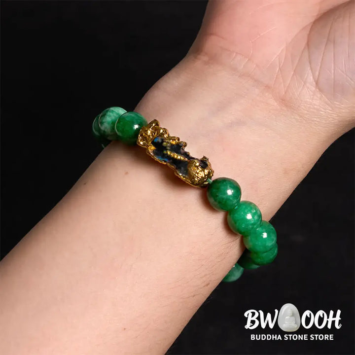 Buddha Stones FengShui PiXiu Jade Protection Bracelet - BWOOOH - Bracelet