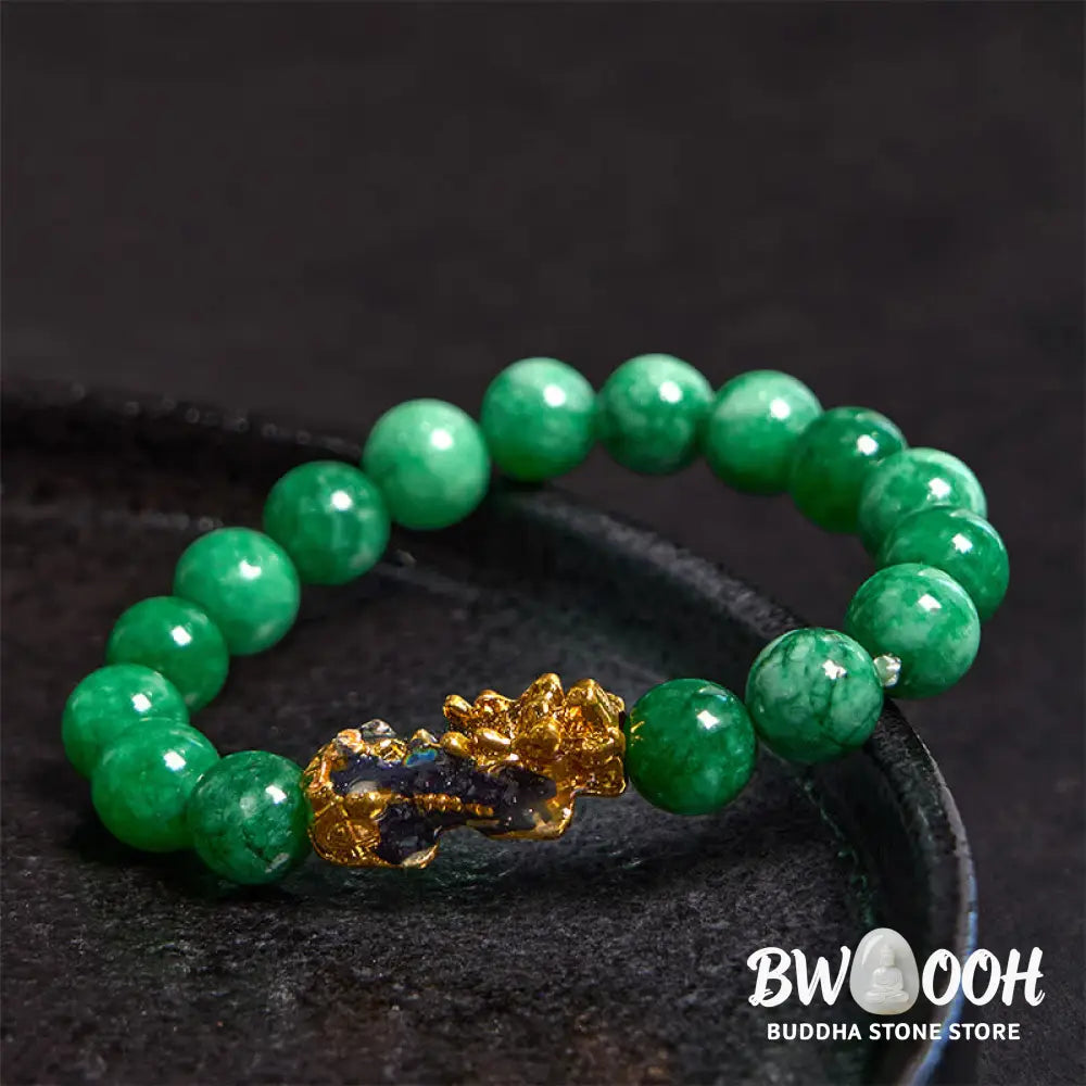 Buddha Stones FengShui PiXiu Jade Protection Bracelet - BWOOOH - Bracelet