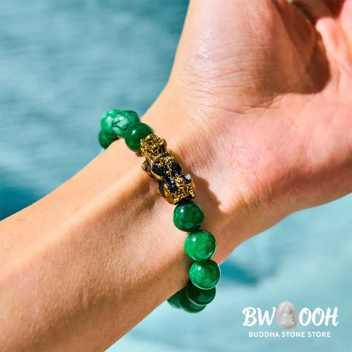 Buddha Stones FengShui PiXiu Jade Protection Bracelet - BWOOOH - Bracelet