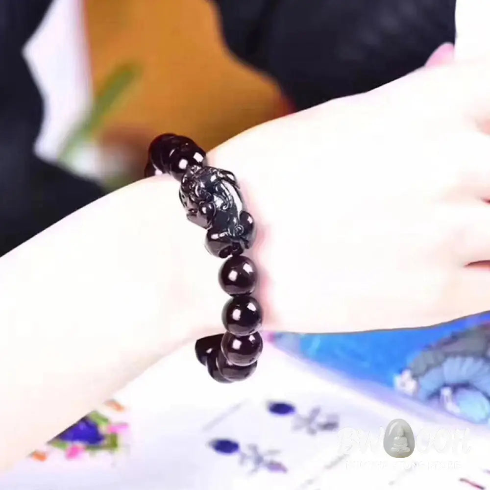 Buddha Stones FengShui PiXiu Rainbow Obsidian Luck Bracelet - BWOOOH - Bracelet