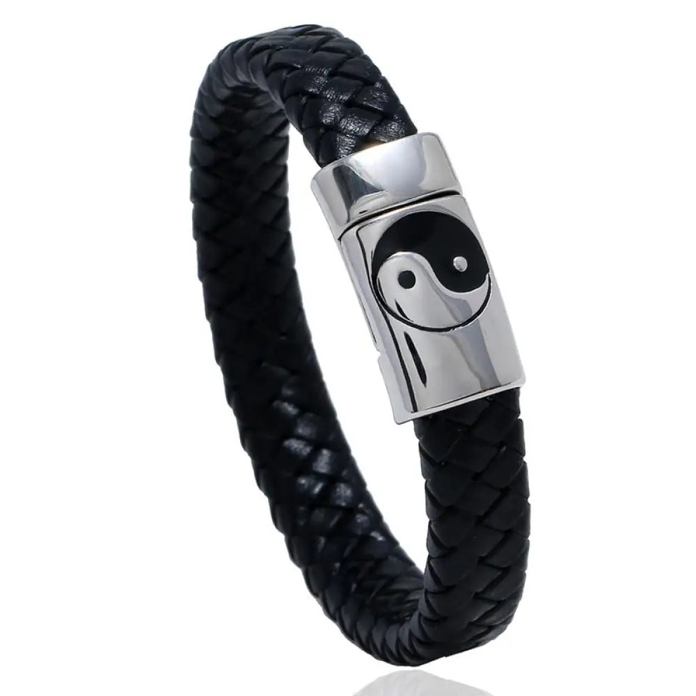 BWOOOH FengShui Yin Yang Balance Bracelet - BWOOOH - 17-18.5cm / Black - Bracelet