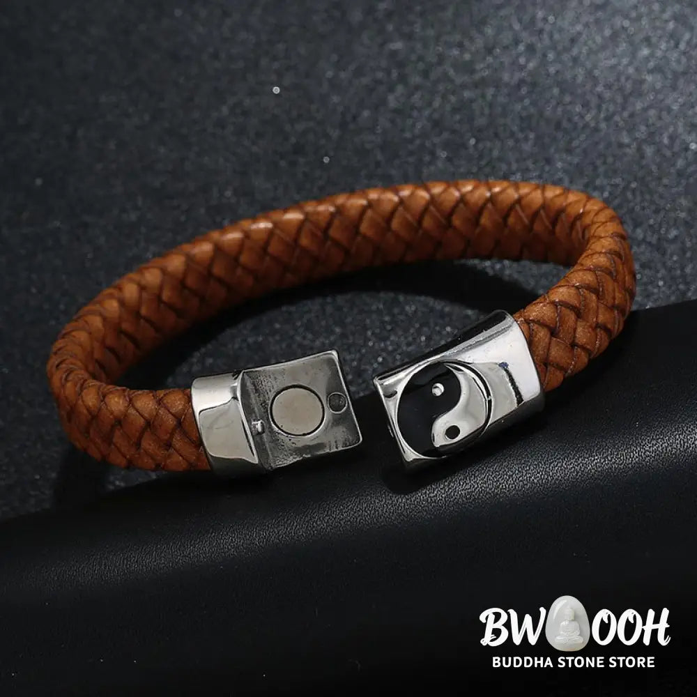 Buddha Stones FengShui Yin Yang Balance Bracelet - BWOOOH - Bracelet