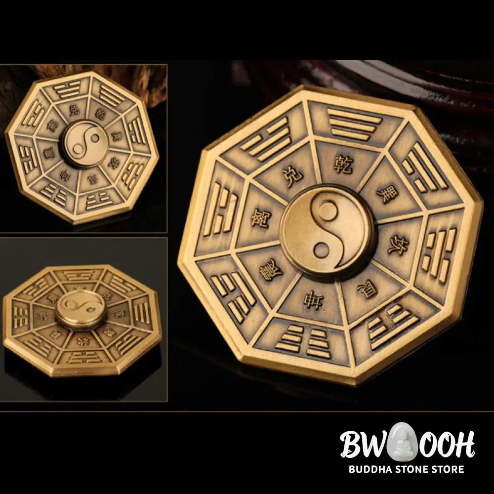 Buddha Stones Fidget Spinner Blessing Tai Chi Finger Hand Spinner Decoration - Decorations