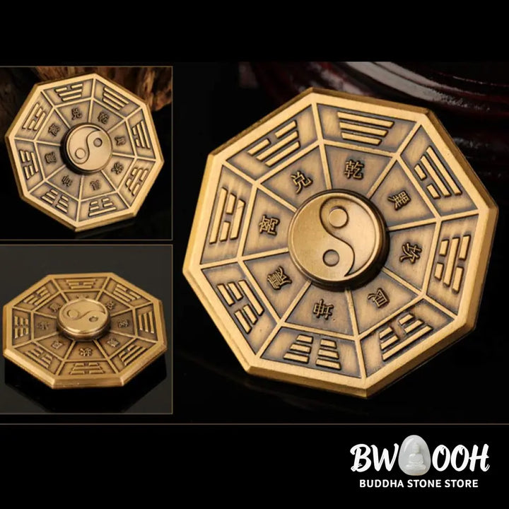 Buddha Stones Fidget Spinner Blessing Tai Chi Finger Hand Spinner Decoration - Decorations