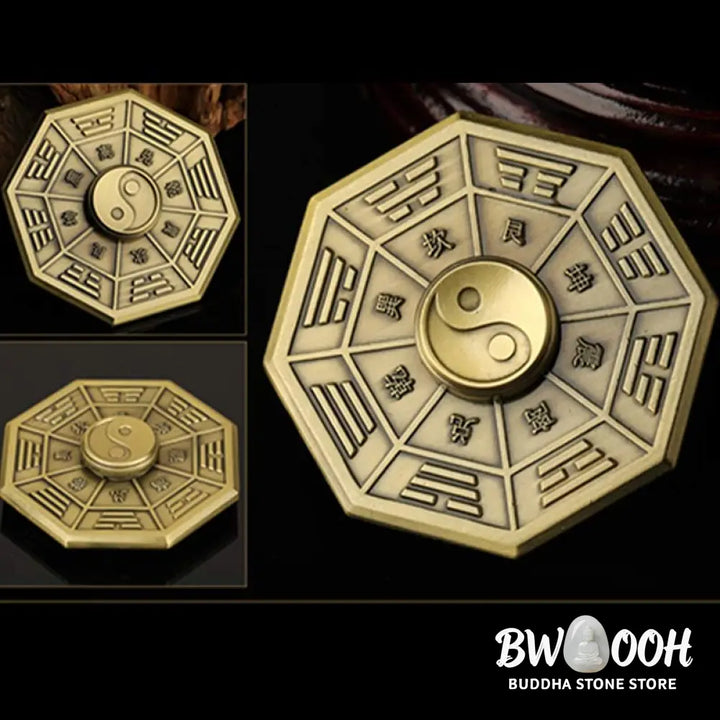 Buddha Stones Fidget Spinner Blessing Tai Chi Finger Hand Spinner Decoration - Decorations