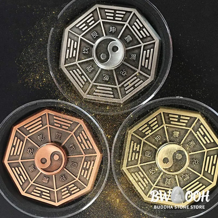 Buddha Stones Fidget Spinner Blessing Tai Chi Finger Hand Spinner Decoration - Decorations