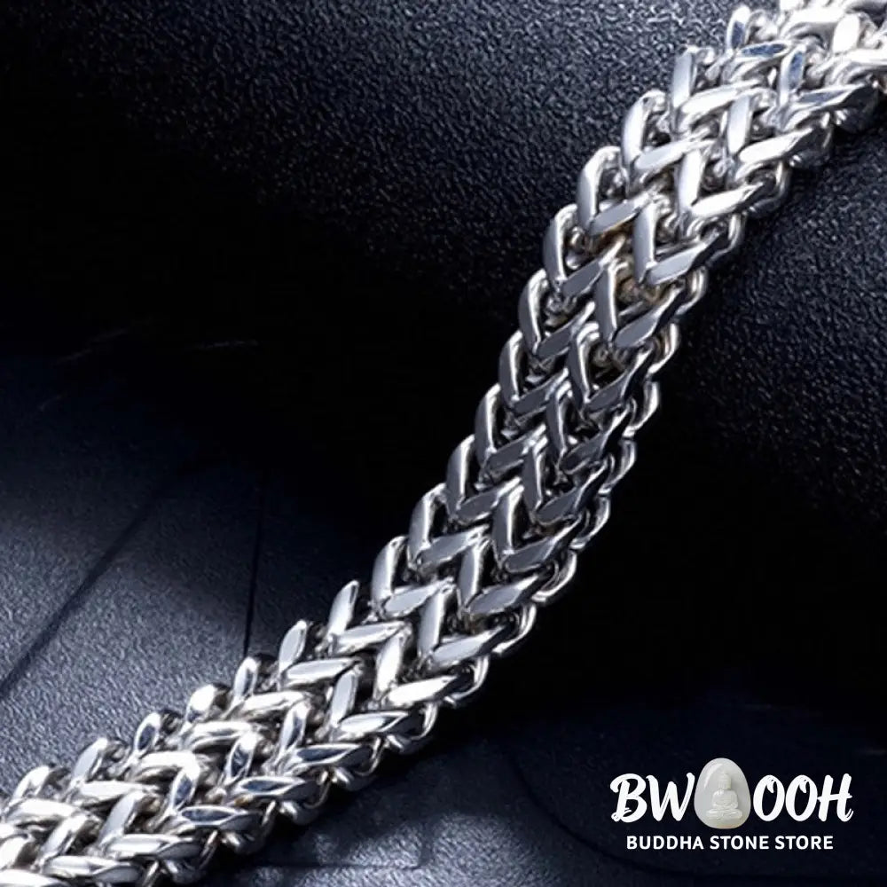 Buddha Stones Fish Scale Magnetic Buckle Titanium Steel Balance Bracelet Bangle - BWOOOH - Bracelet