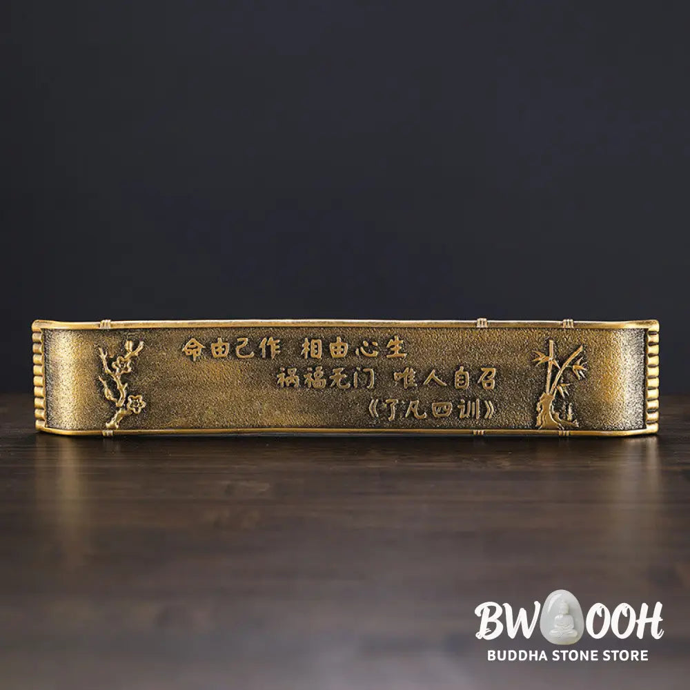 BWOOOH handcrafted incense burner - Fisherman Bamboo Fishing Boat Alloy